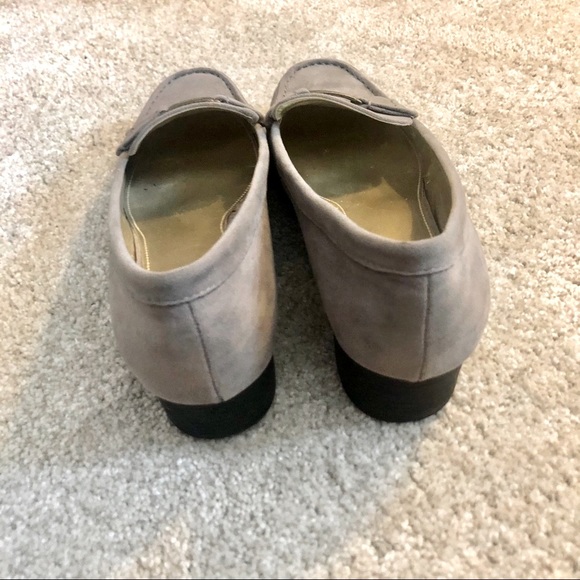 Anne Klein Gray Suede Loafers - Picture 9 of 13